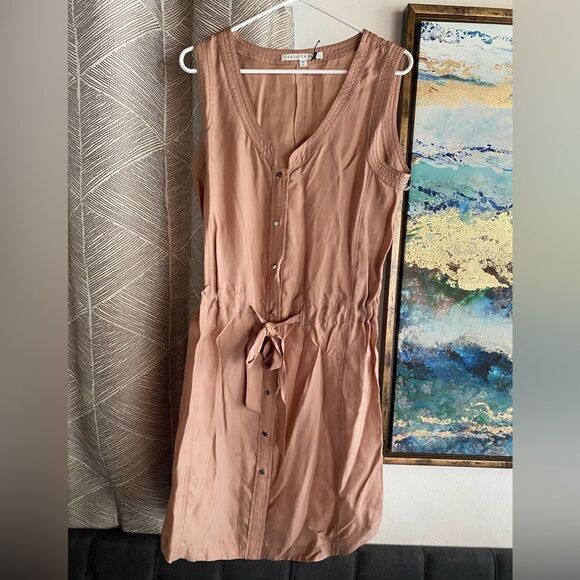 Veronica Beard Romper Women’s Nude Size 10 Sleeveless Drawstring Spring Designer - Picture 16 of 16